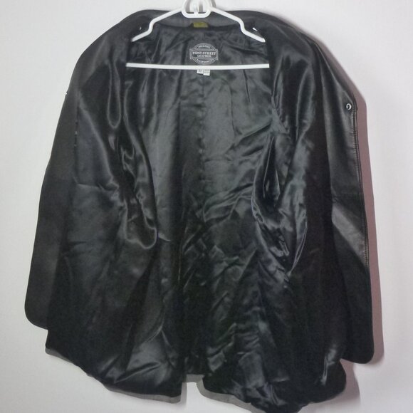 Vintage First Street Two Button Leather Jacket - Picture 4 of 6